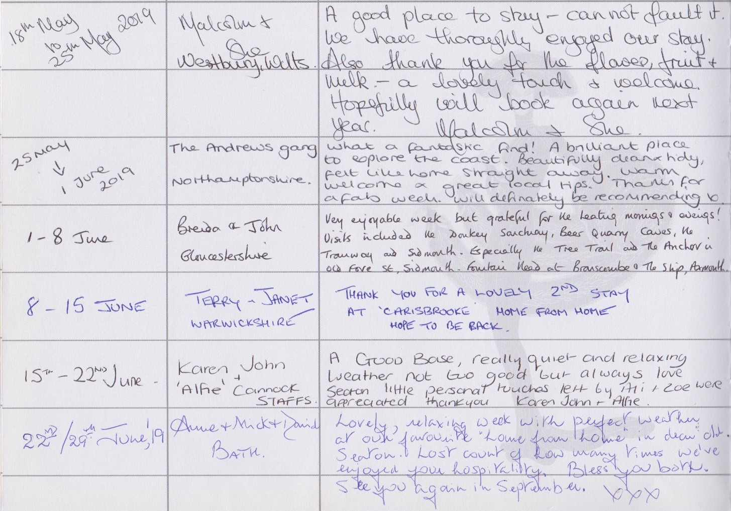 Guest book page 52