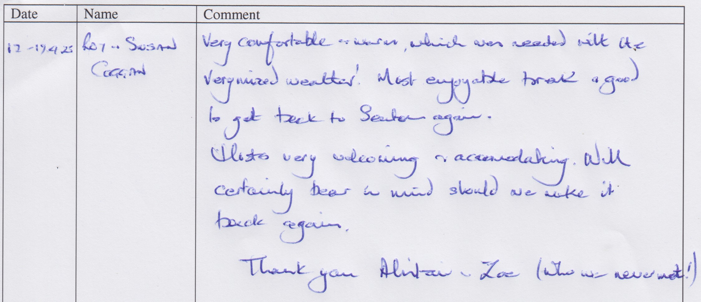 Guest book page 83c