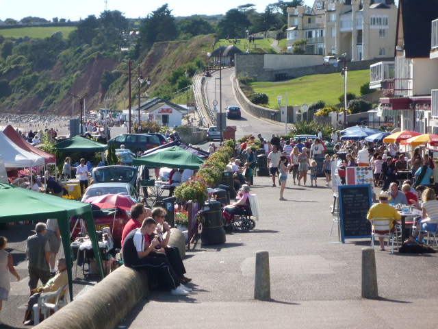 Market on Seaton seafront